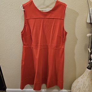 Lands End Plus size 18w Orange sleeveless dress